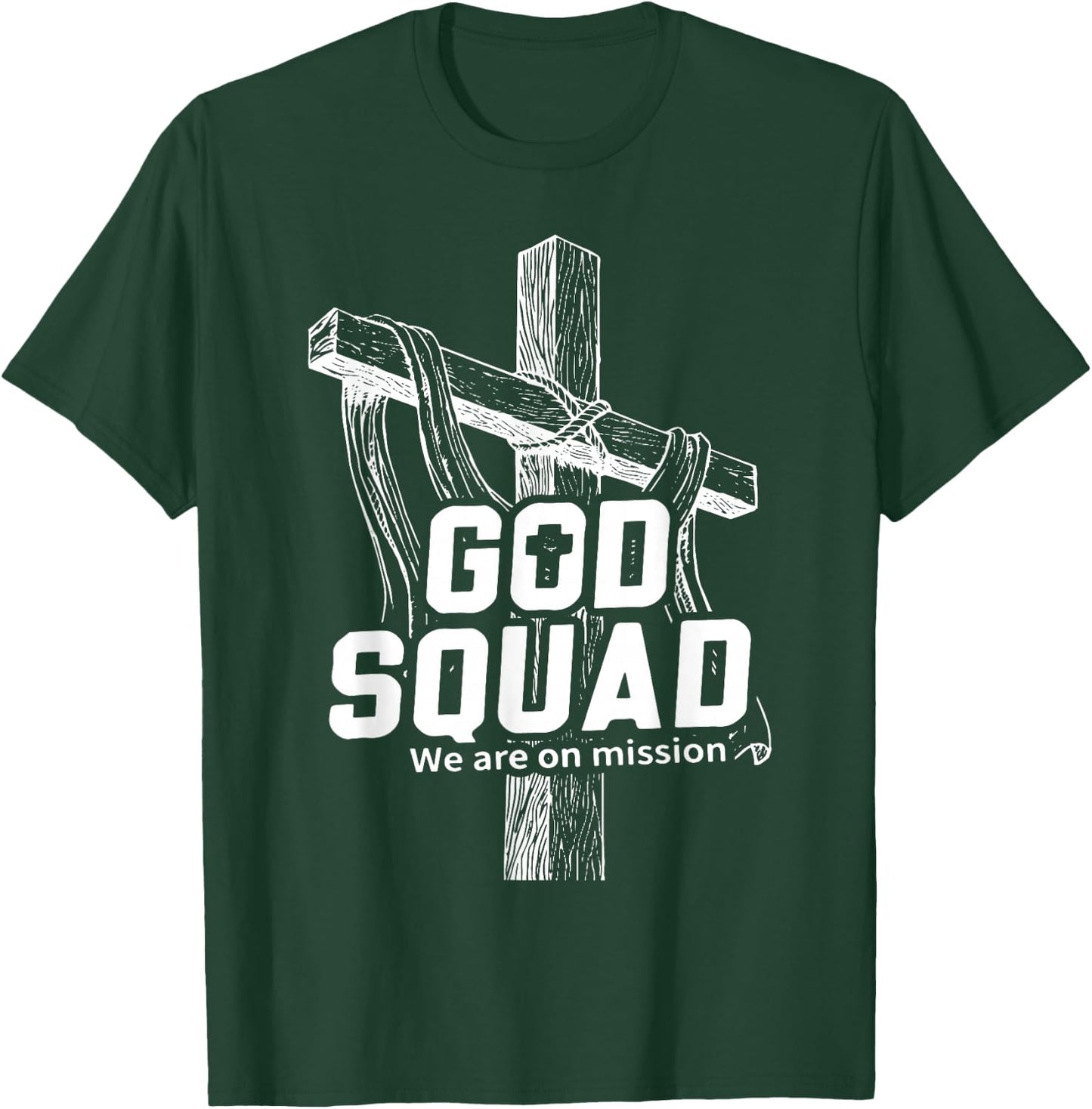 MABC God Squad White Text T-Shirt - T-Shirt | Forest