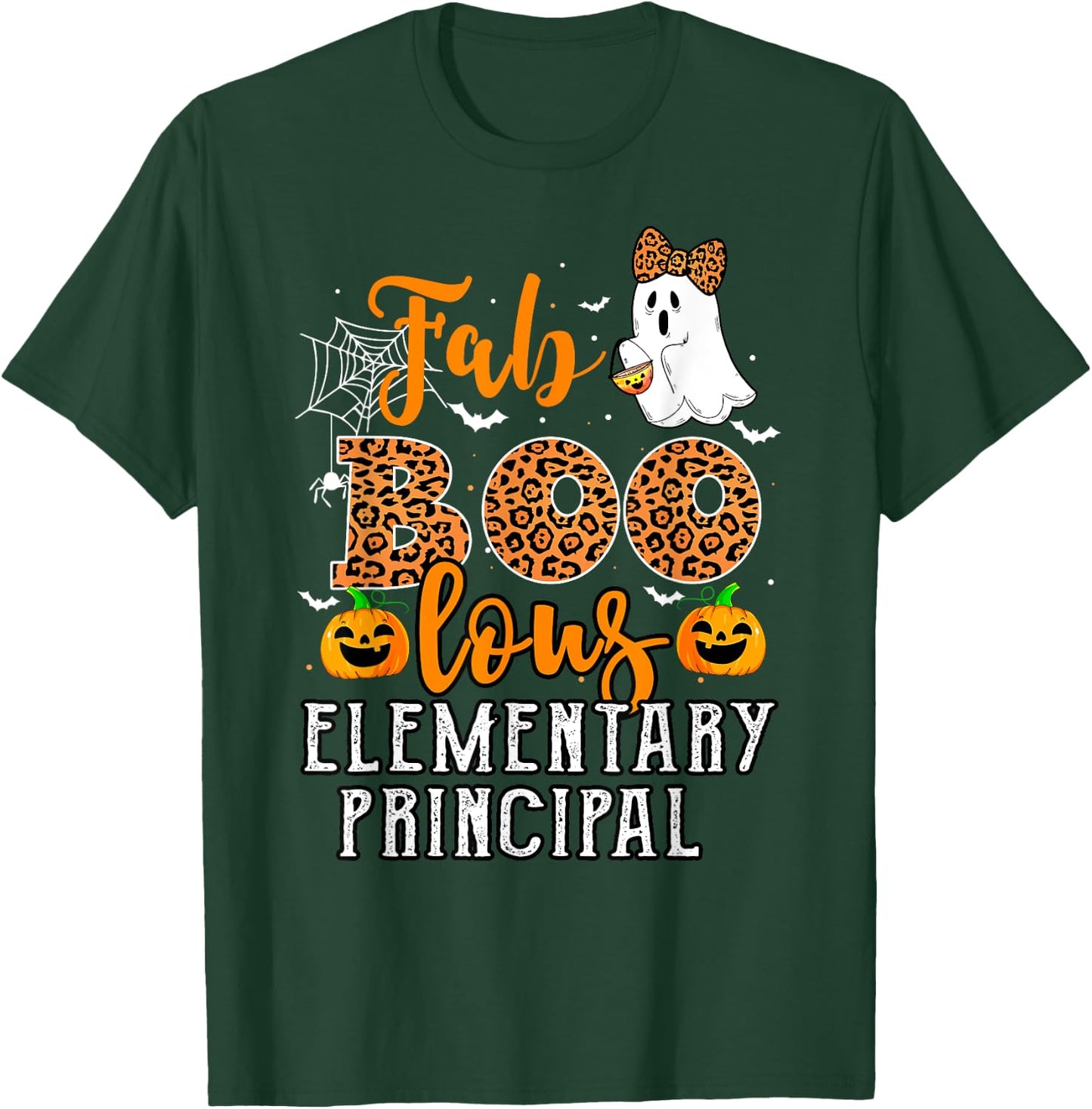 Leopard Halloween Costume Faboolous Elementary Principal T-Shirt - T-Shirt | Forest