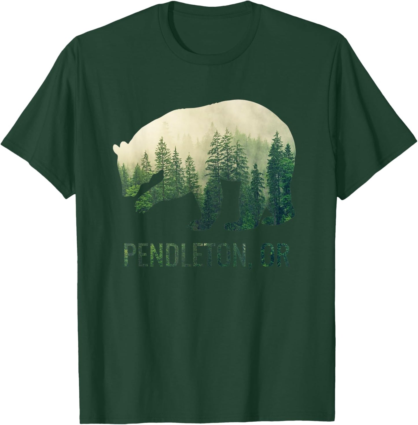 Pendleton Bear State Of Oregon Pacific NW Wildlife T-Shirt - T-Shirt | Forest