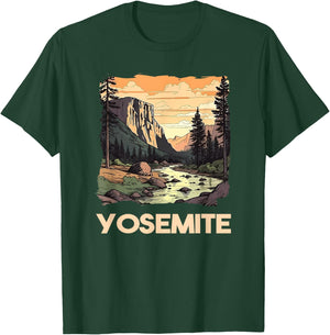 Vintage Yosemite National Park Nature Lover Adventure T-Shirt - T-Shirt | Forest