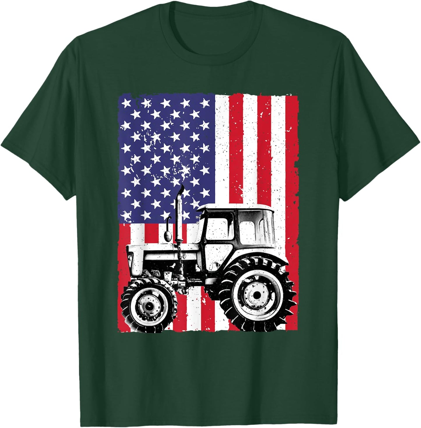 Cool Tractor Design Women Farm Vehicle Tractor Lover T-Shirt - T-Shirt | Forest