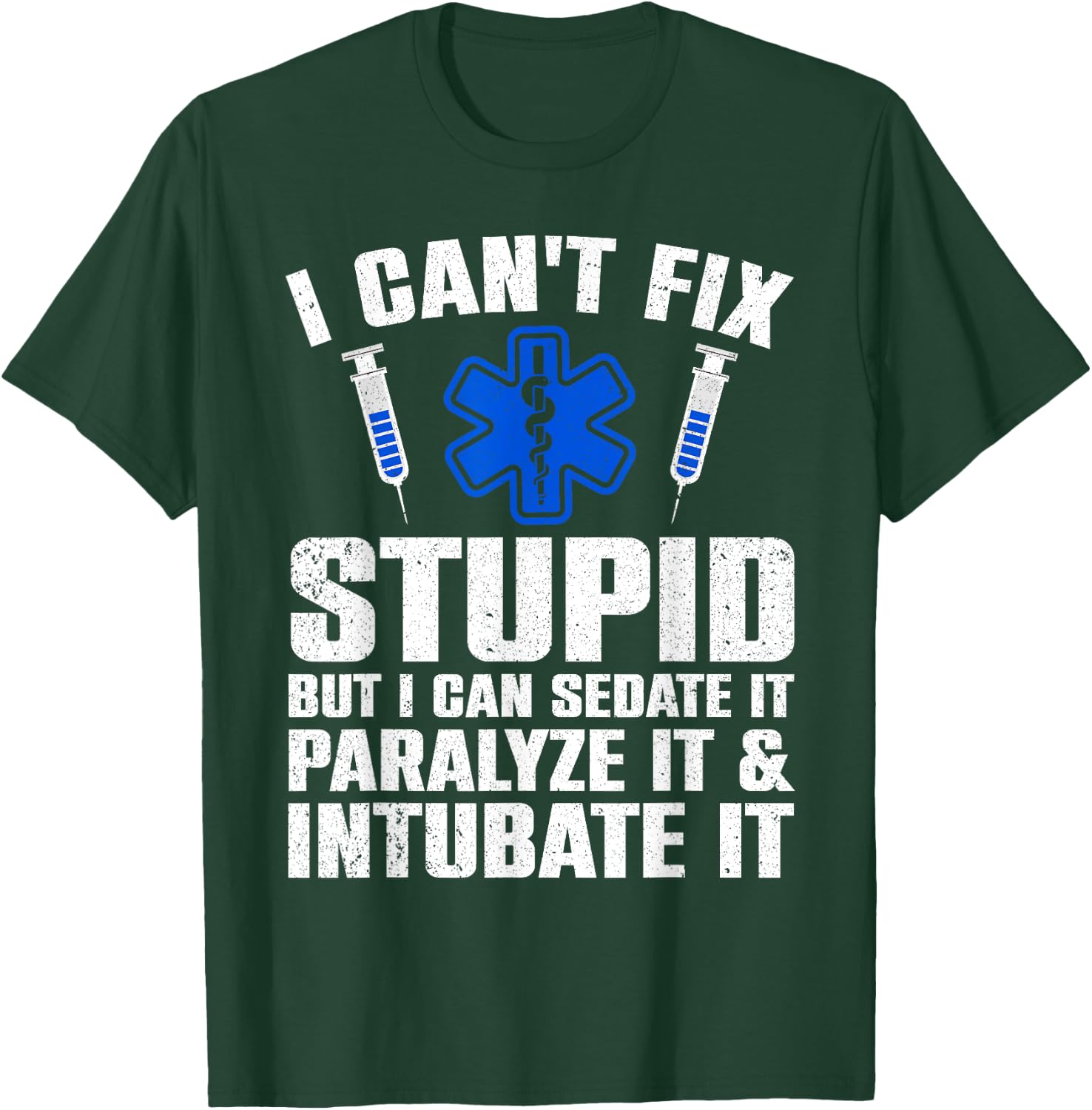 Funny Paramedic Design Women EMT Paramedic EMS Lover T-Shirt - T-Shirt | Forest