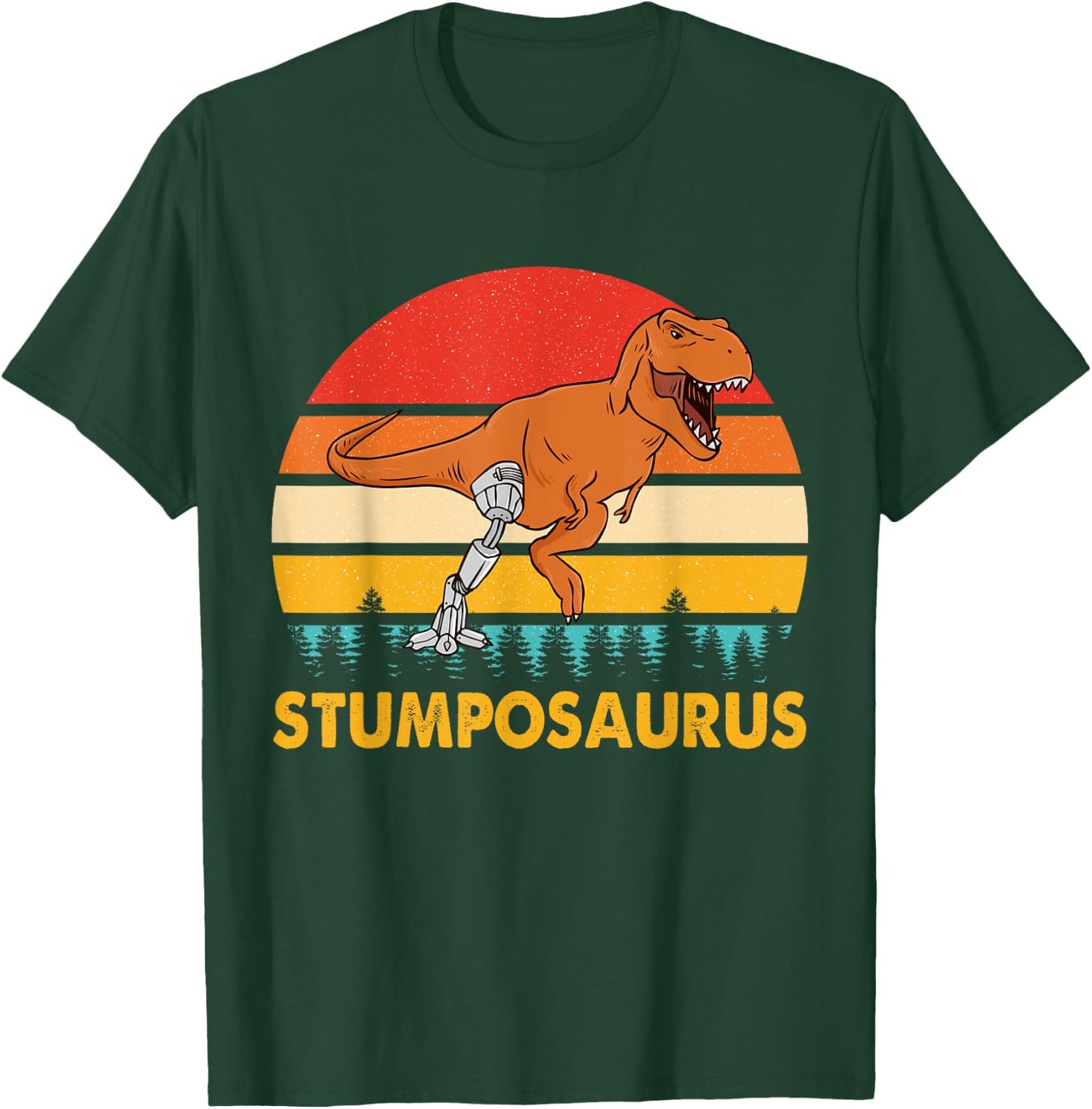 Funny Stumposaurus Vintage Apparel T-Shirt - T-Shirt | Forest