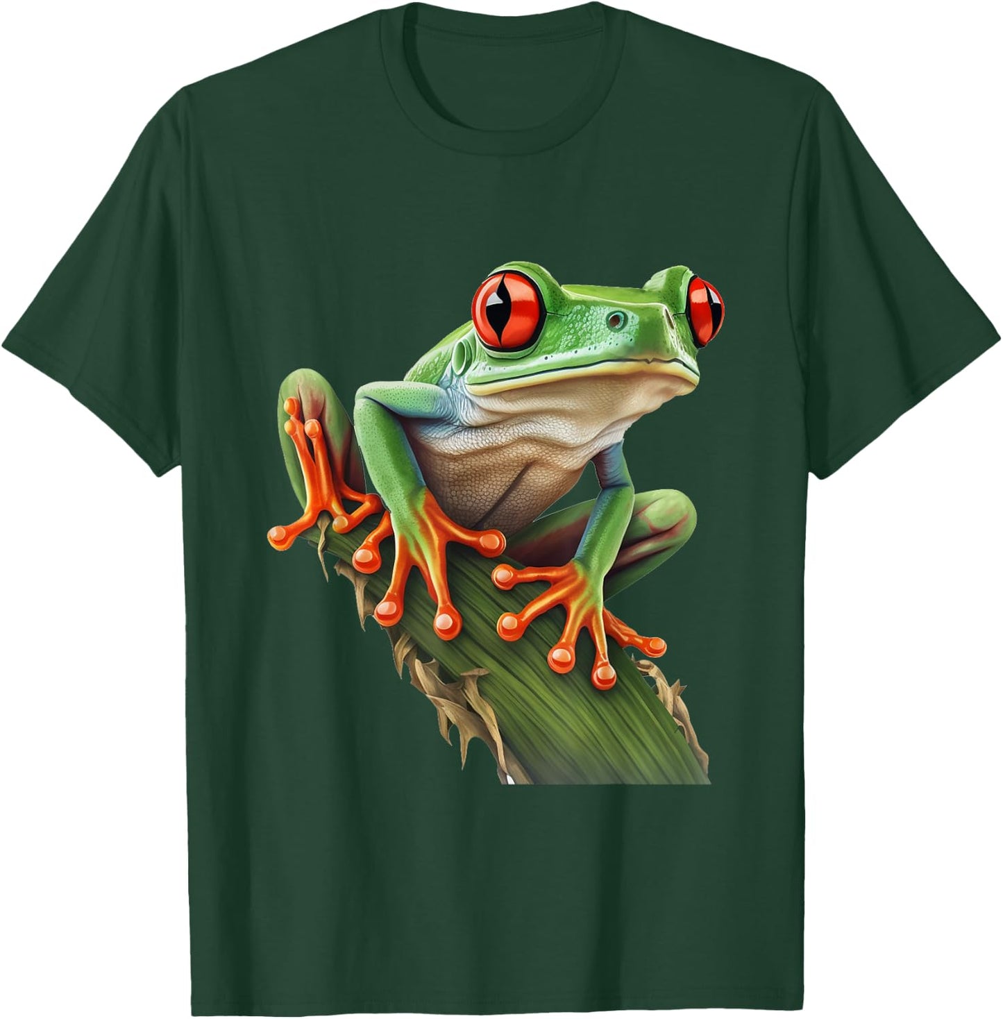 Red Eyed Tree Frog Rainforest Amphibian Leaping Frog T-Shirt - T-Shirt | Forest