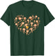 Monkey Heart Shaped Design - Monkeys Primate Animal Lover T-Shirt - T-Shirt | Forest
