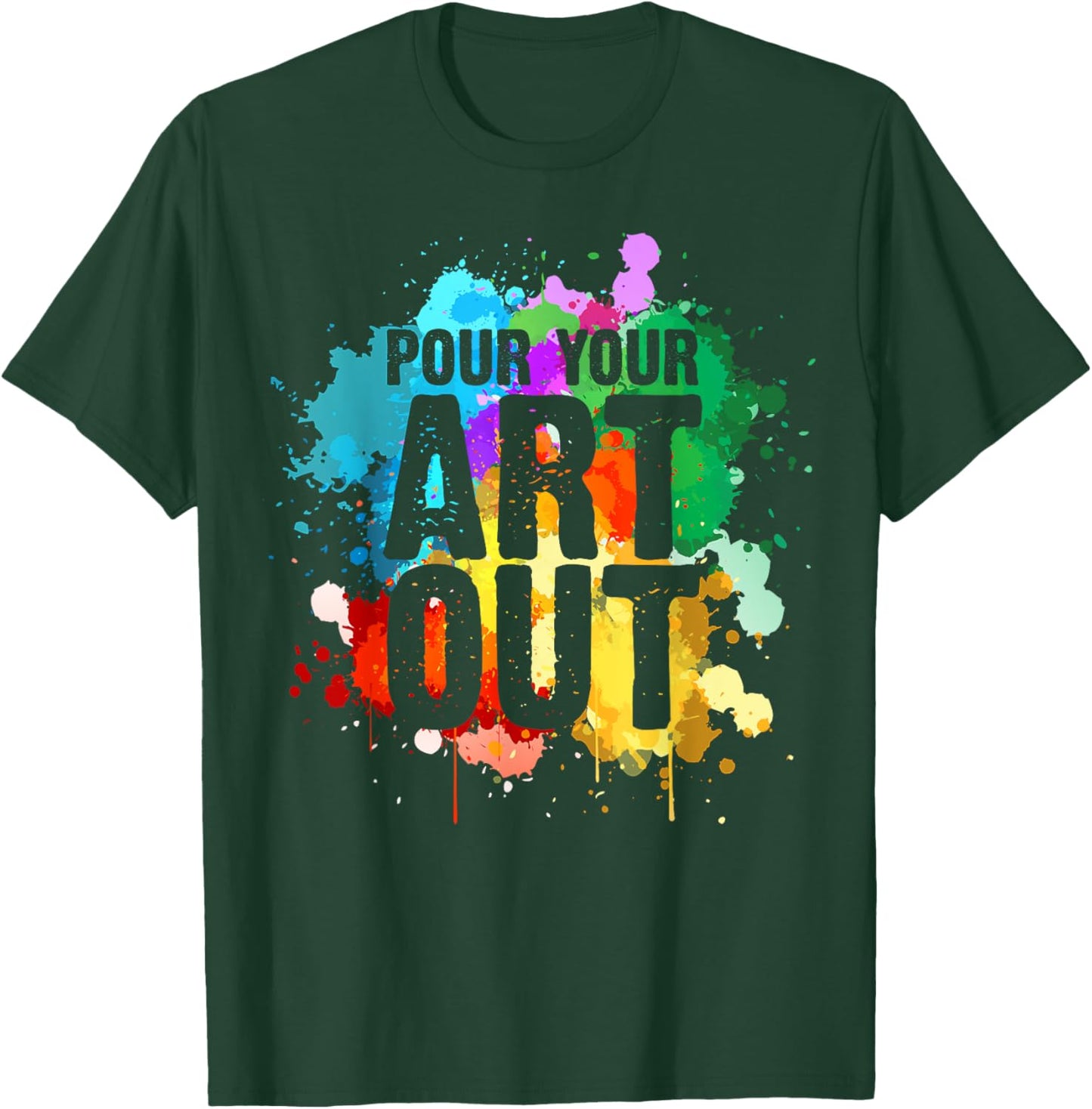 Cool Artist Art Women Paint Painter Artist Painting Small T-Shirt - T-Shirt | Forest