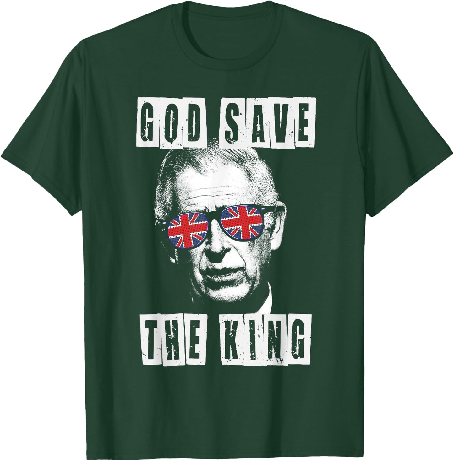 God Save The King. King's Coronation. Union Jack Charles T-Shirt - T-Shirt | Forest