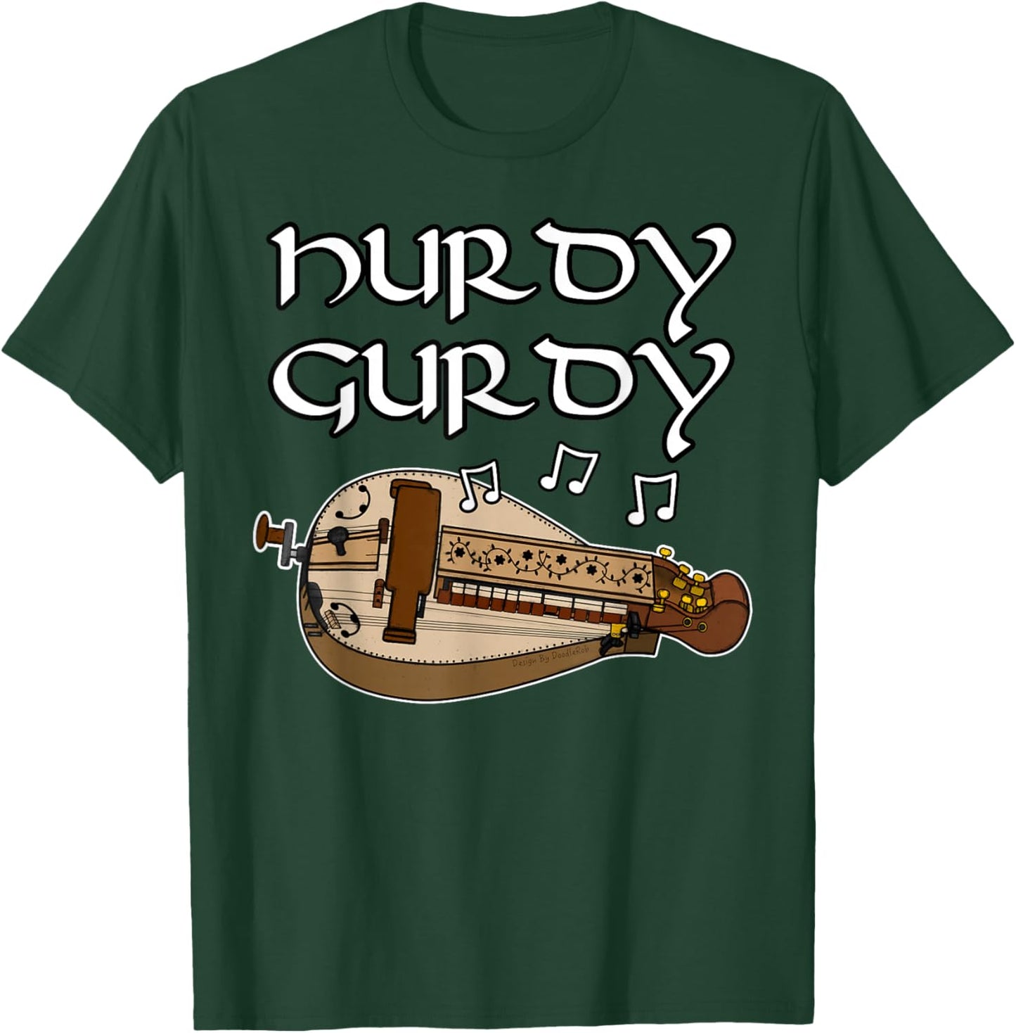 Hurdy Gurdy Player Gurdyist Folk Musician T-Shirt - T-Shirt | Forest