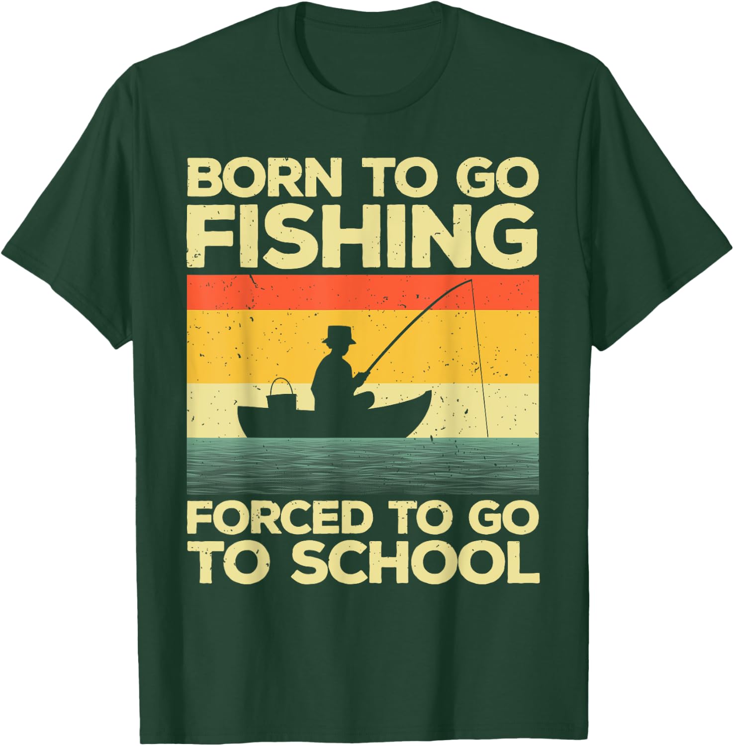 Unique Fishing Gift Fisherman Accessories & Stuff Adults Kids Black Cotton 65% Polyester 35% Short Sleeve Classic Fit Small T-Shirt - T-Shirt | Forest