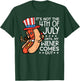 Not 4th July Until My Wiener Come Out Funny Hotdog Men Women T-Shirt - T-Shirt | Forest