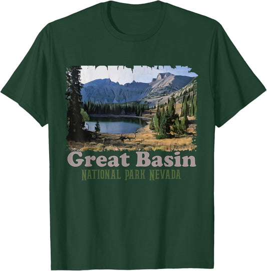 Great Basin National Park Trail 2026 Explore Nevada Camping T-Shirt - T-Shirt | Forest