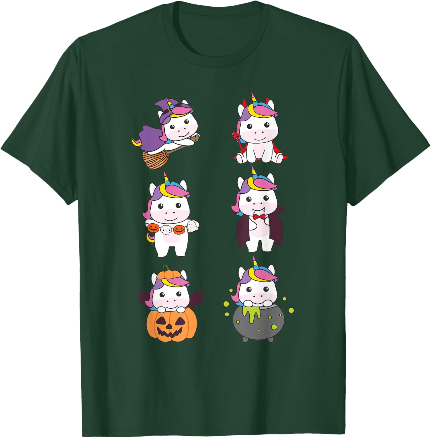 Unicorn Halloween Costume Unicorns Halloween T-Shirt - T-Shirt | Forest