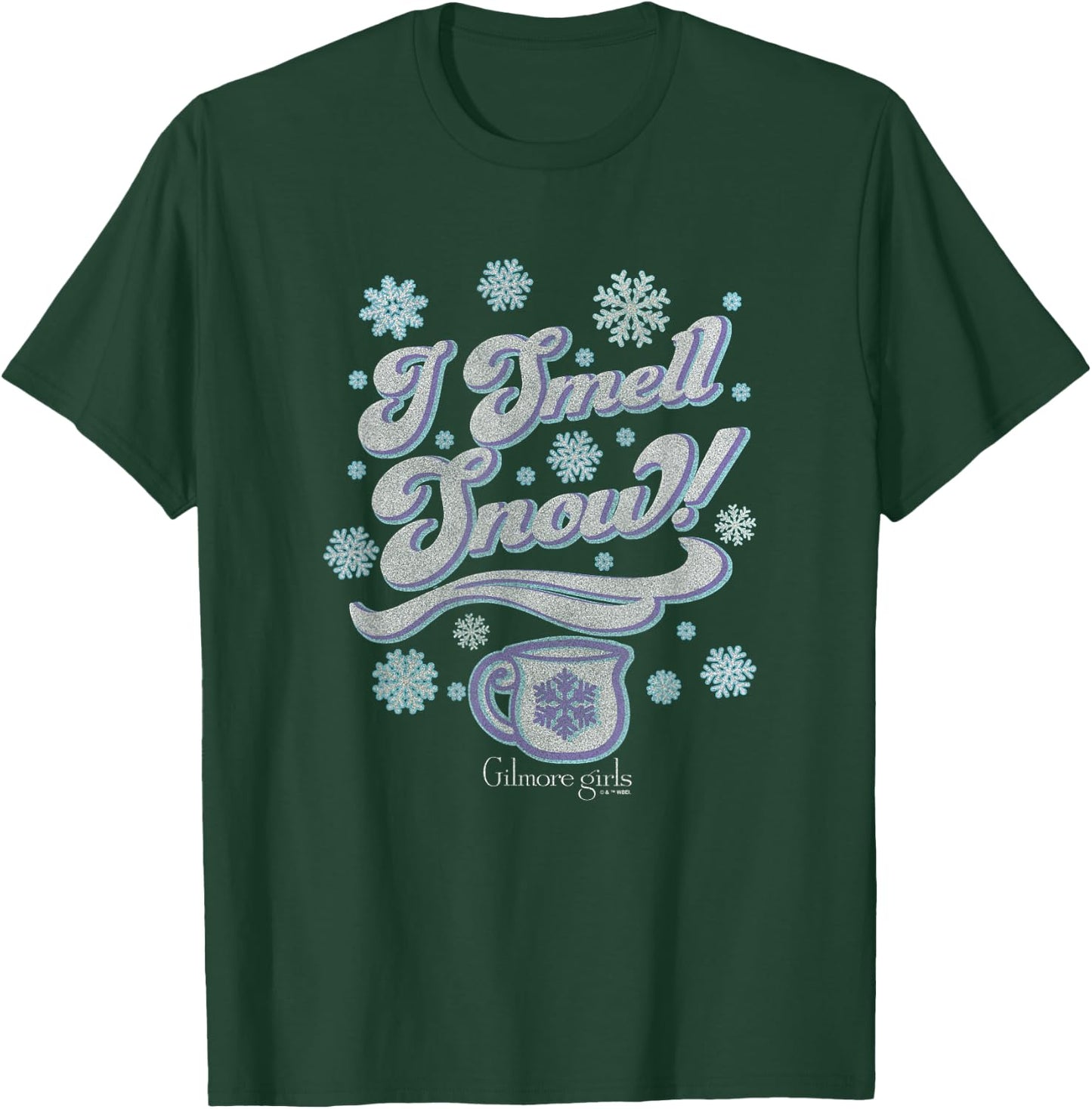 Gilmore Girls Christmas I Smell Snow! Vintage Logo T-Shirt - T-Shirt | Forest
