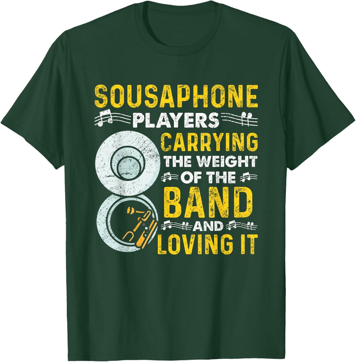 Funny sousaphone brass band player marching band Sousaphone T-Shirt - T-Shirt | Forest