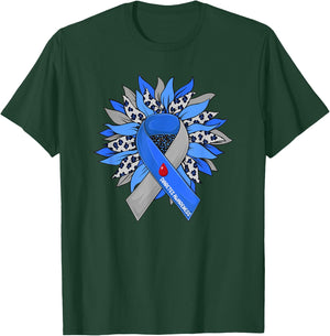 Diabetes Sunflower Type T1D T2D Diabetic Diabetes Awareness T-Shirt - T-Shirt | Forest