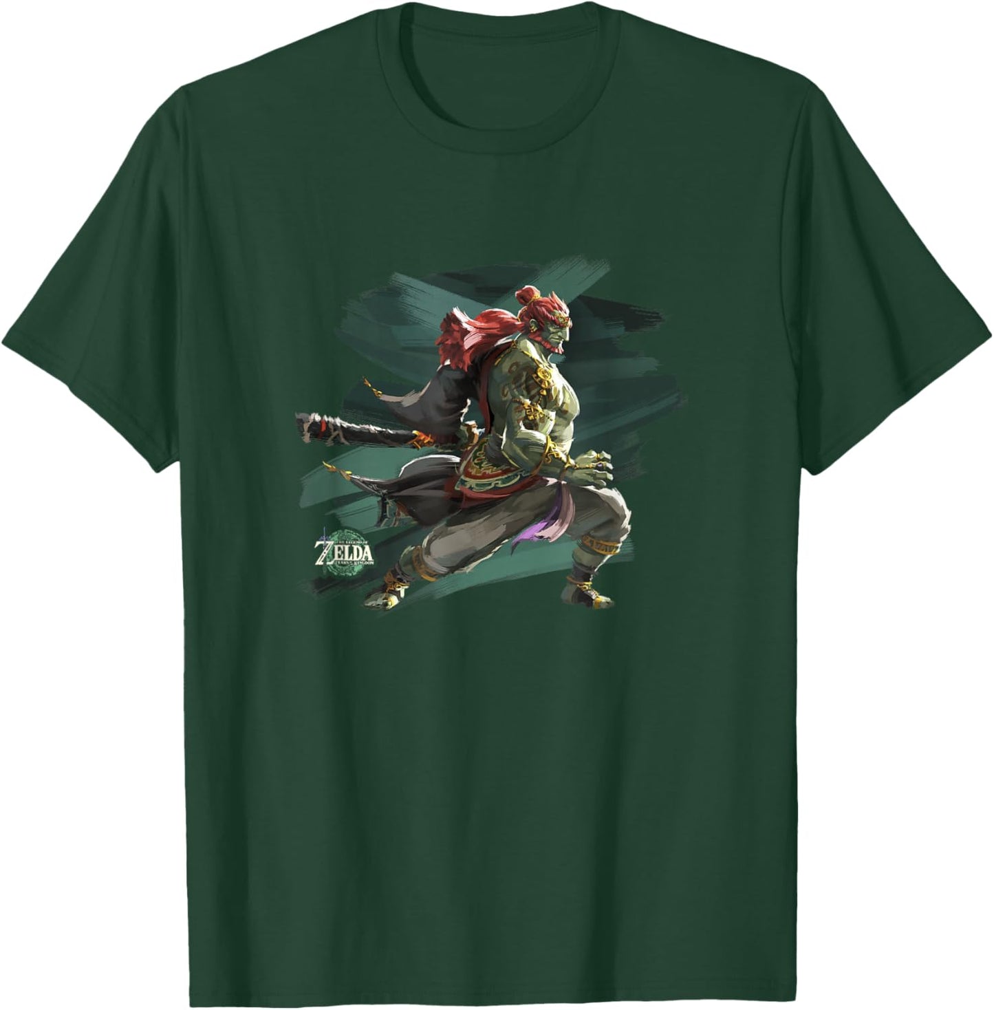The Legend of Zelda Tears of The Kingdom Ganondorf Brush Art T-Shirt - T-Shirt | Forest