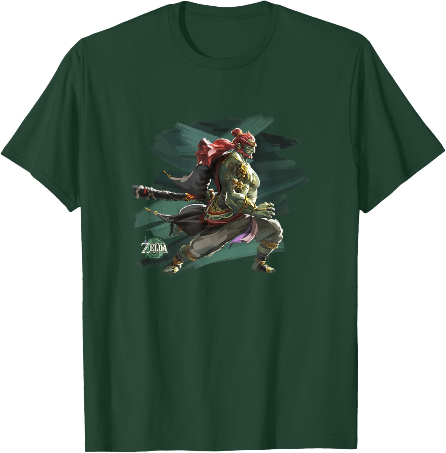 The Legend of Zelda Tears of The Kingdom Ganondorf Brush Art T-Shirt - T-Shirt | Forest