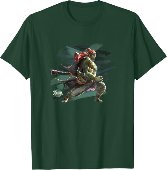 The Legend of Zelda Tears of The Kingdom Ganondorf Brush Art T-Shirt - T-Shirt | Forest