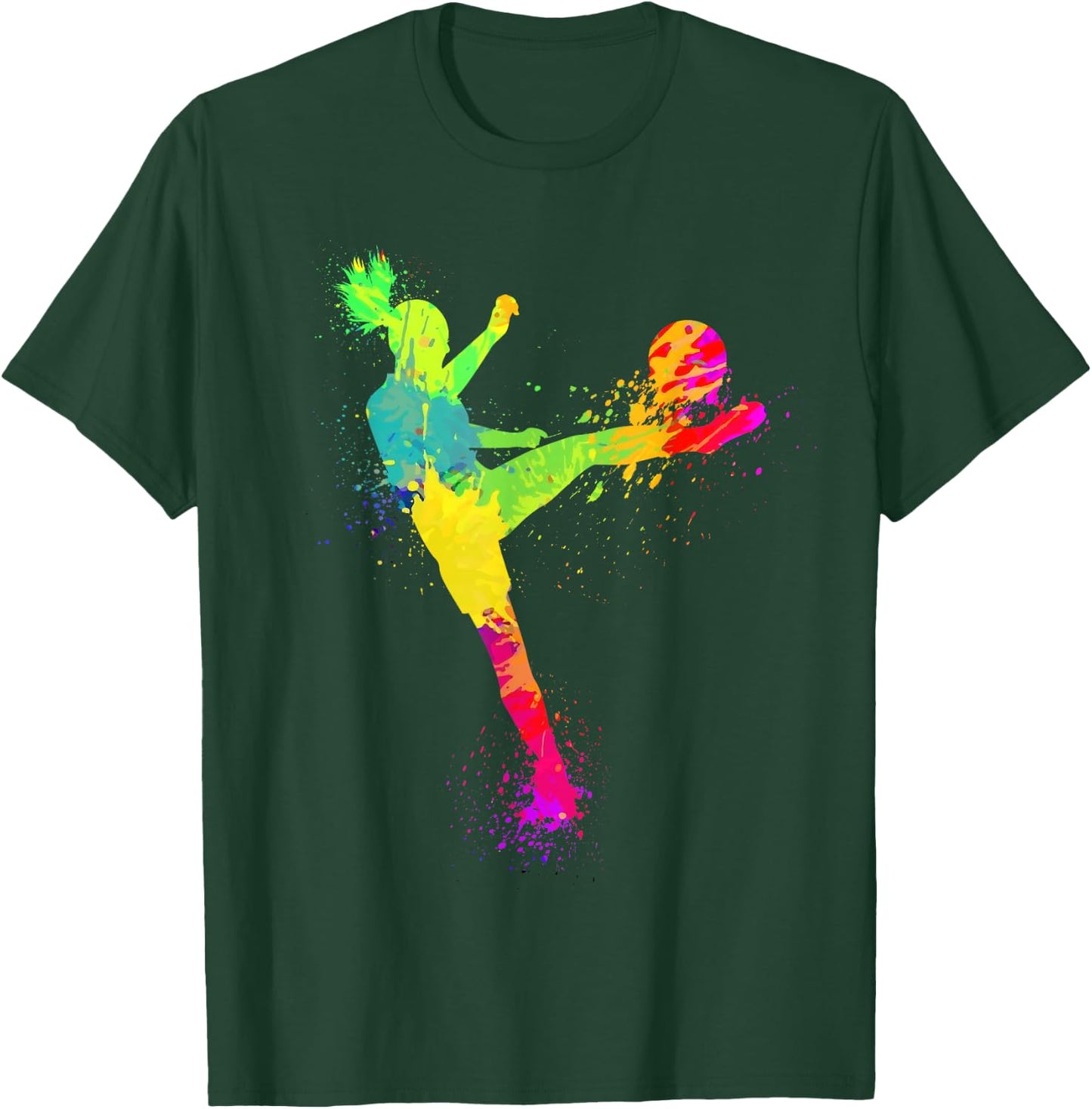 Cool Soccer Design Girls Soccer Player Sport Lover T-Shirt - T-Shirt | Forest