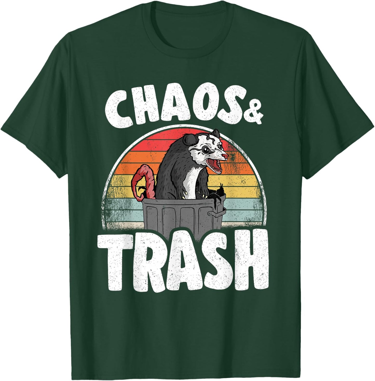 Chaos & Trash Opossum Lover Possum T-Shirt - T-Shirt | Forest