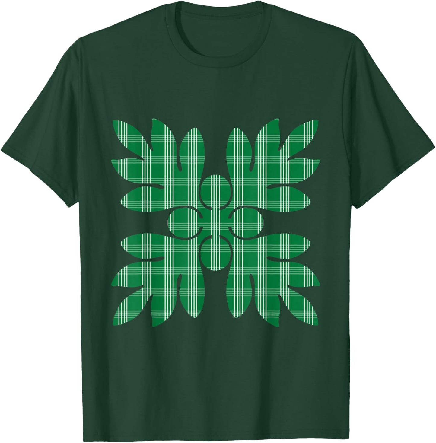 Green Palaka 'Ulu T-Shirt - T-Shirt | Forest