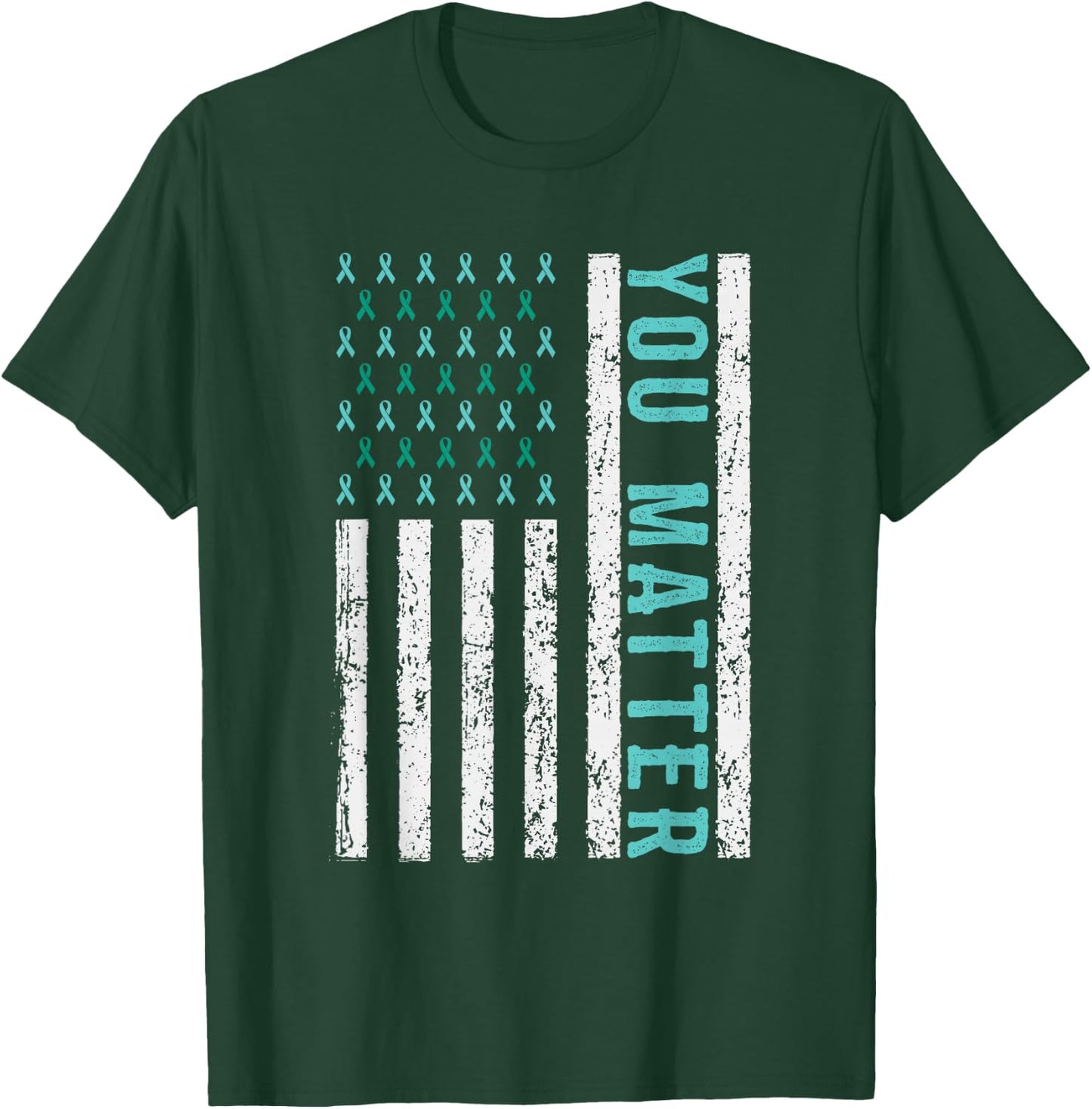 Suicide Awareness You Matter Mental Health Awareness T-Shirt - T-Shirt | Forest