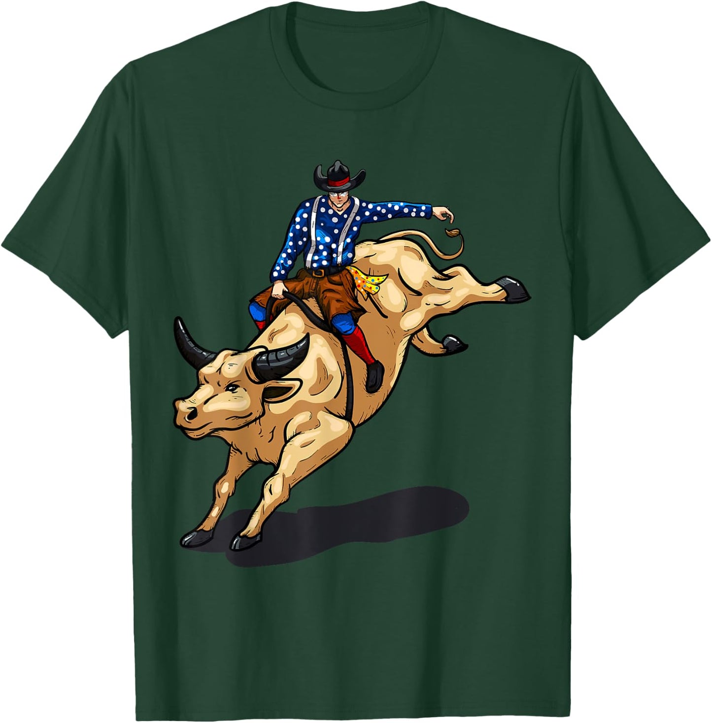 Rodeo Clown Funny Bull Fighting Lover Gag Bullfighter Outfit T-Shirt - T-Shirt | Forest