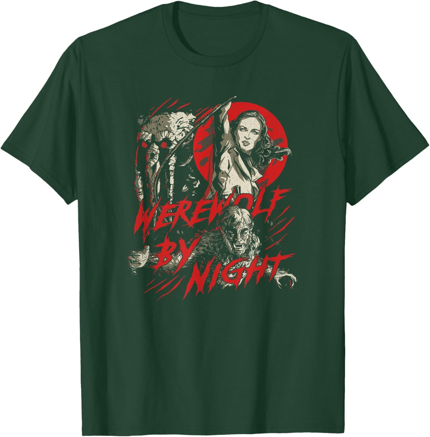Marvel Werewolf by Night Elsa Bloodstone & Jack Comic T-Shirt - T-Shirt | Forest