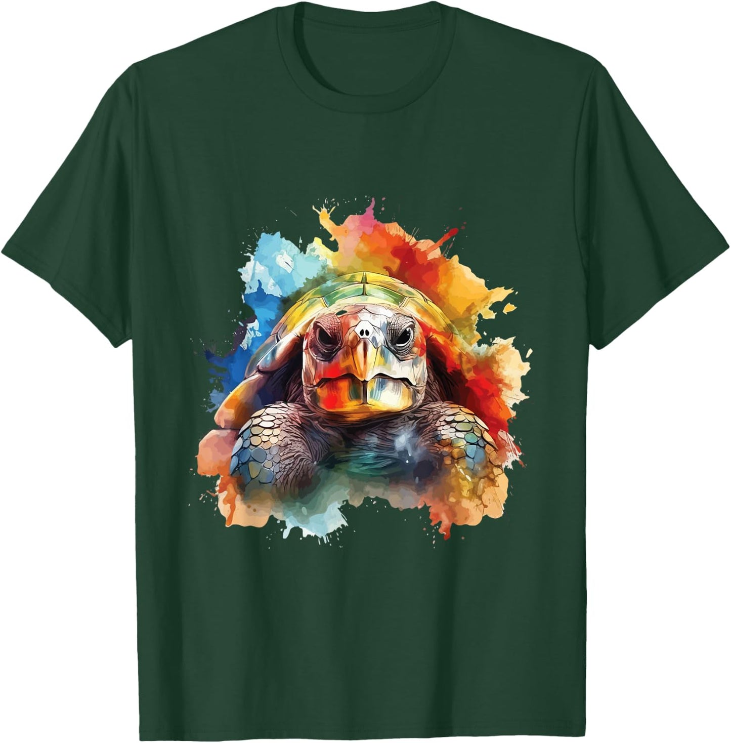 Colorful Turtles - Animal Pet Owner Wildlife Nature Lover T-Shirt - T-Shirt | Forest