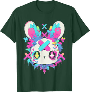 Kawaii Bunny | Menhera Yami Kawaii Decora Kei Pastel Goth T-Shirt - T-Shirt | Forest