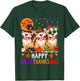 Happy Hallothanksmas Pitbull Dog Halloween Christmas T-Shirt - T-Shirt | Forest