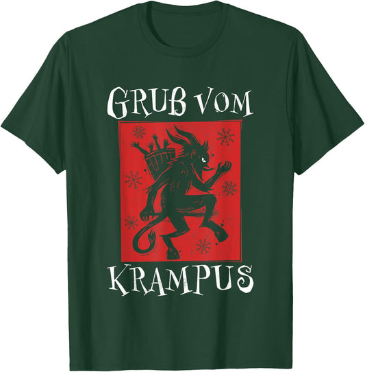 Kramperl Christmas Demon Santa's Helper Gruss Vom Krampus T-Shirt - T-Shirt | Forest