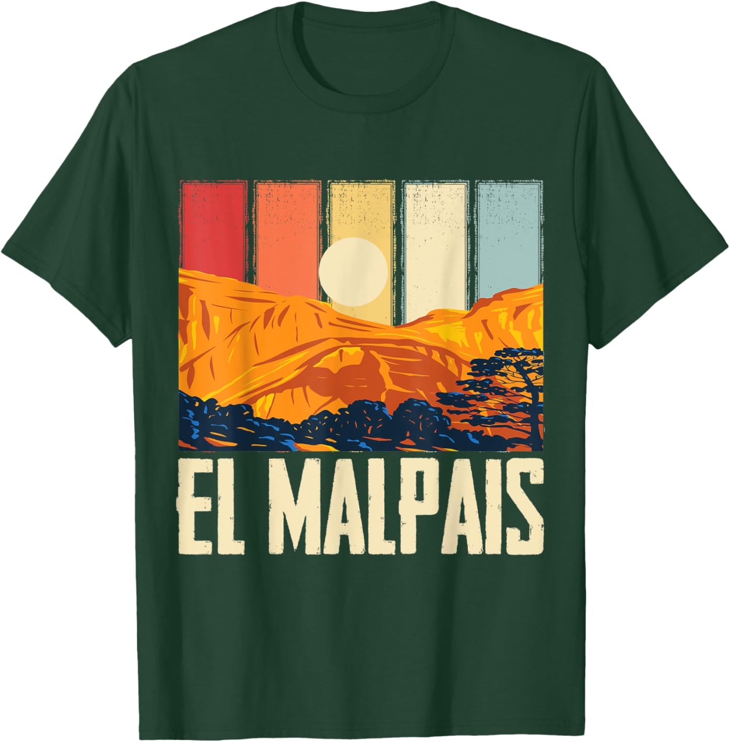 El Malpais Souvenir National Monument Mountain Ranges T-Shirt - T-Shirt | Forest