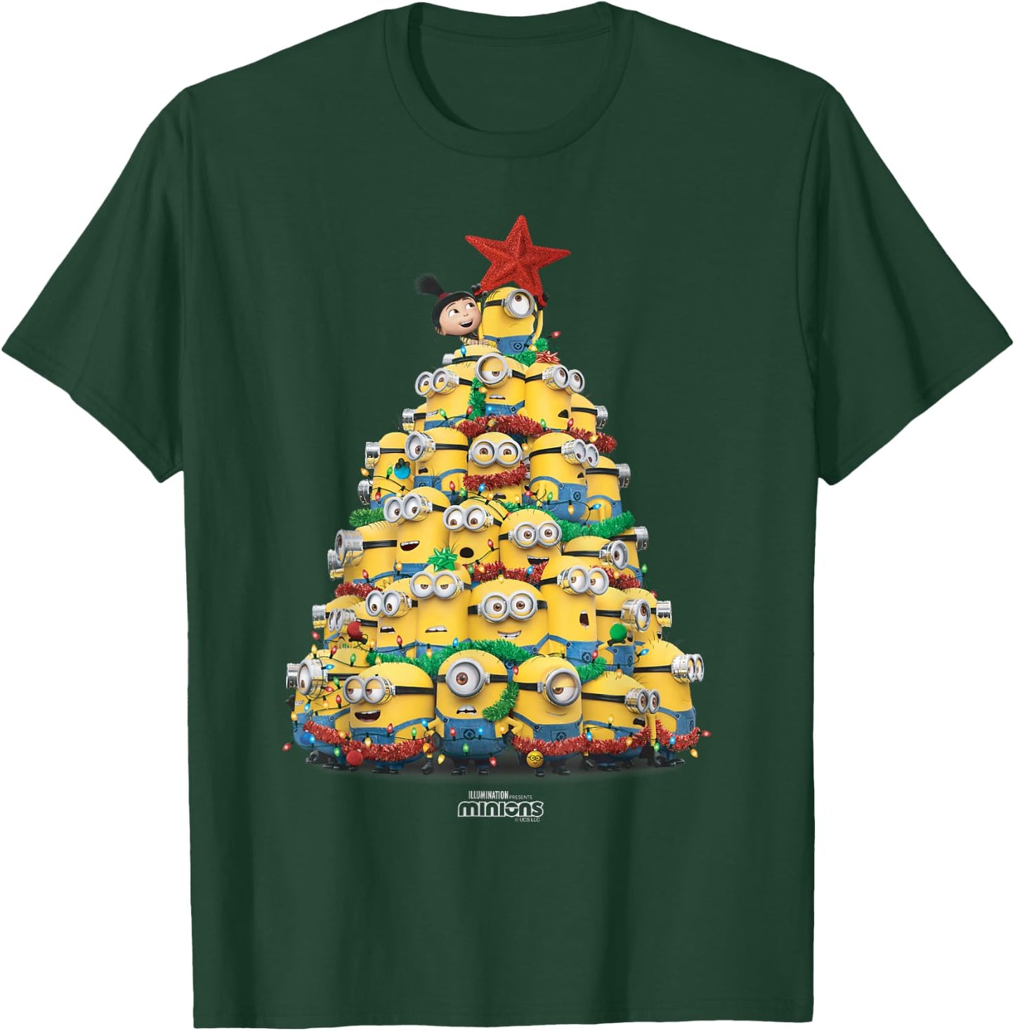 Minions Christmas Tree T-Shirt - T-Shirt | Forest