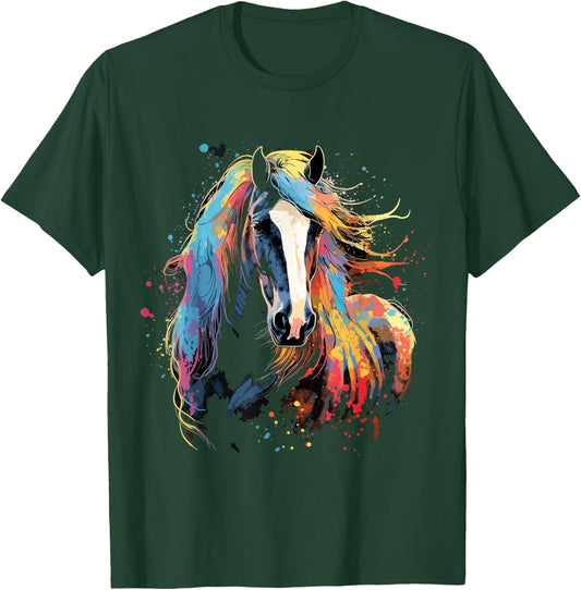 Clydesdale Horse Riding Dressage Show Jumping Horse Stable T-Shirt - T-Shirt | Forest