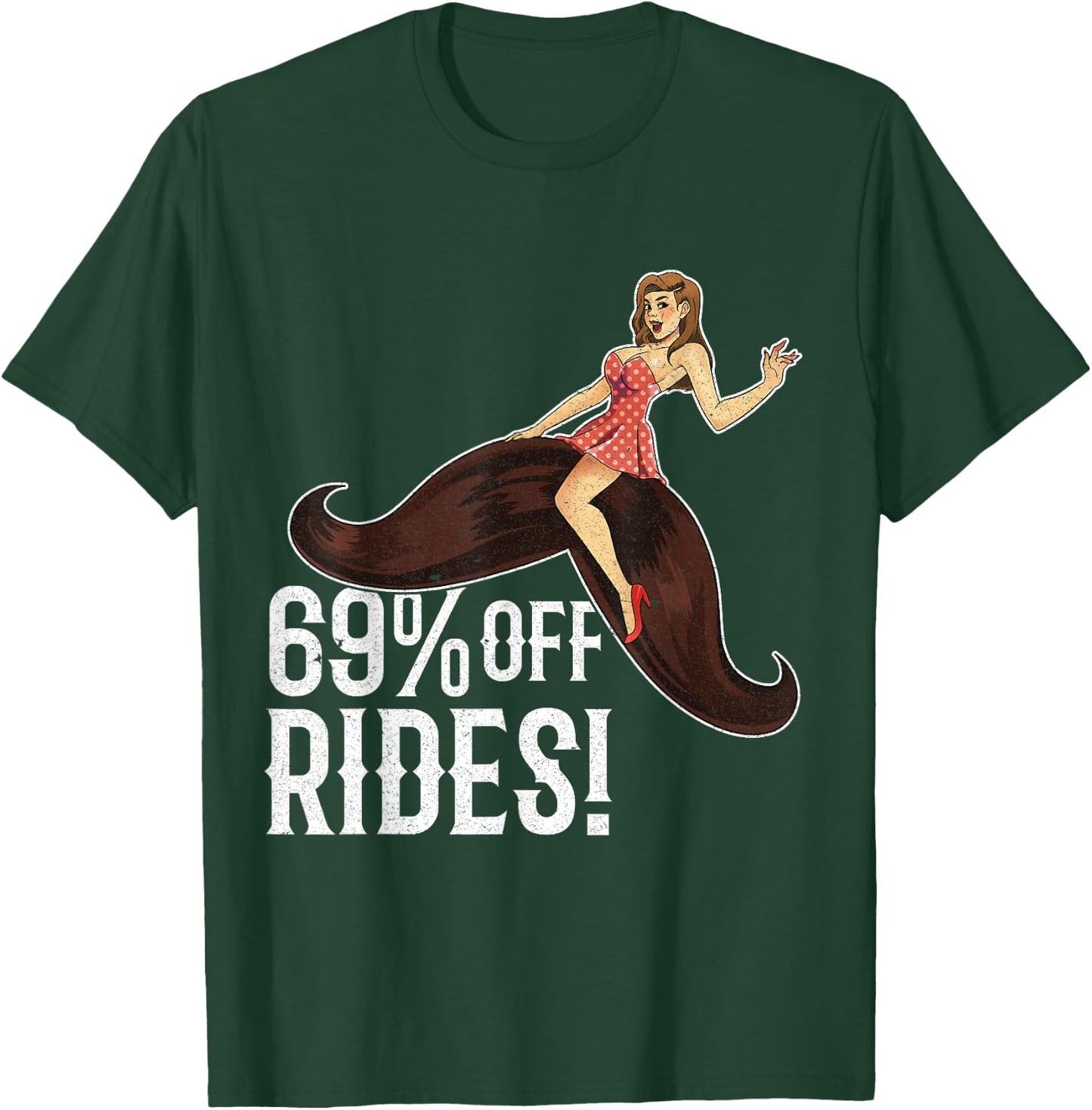 Free Mustache Ride 69% Off Rides Moustache Naughty T-Shirt - T-Shirt | Forest