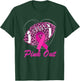 Breast Cancer Ribbon Pink Out Football Pink Ribbon Leopard T-Shirt - T-Shirt | Forest