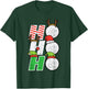 Christmas Golf Ho Ho Ho Funny Xmas Golfing Sports Golfer Men T-Shirt - T-Shirt | Forest