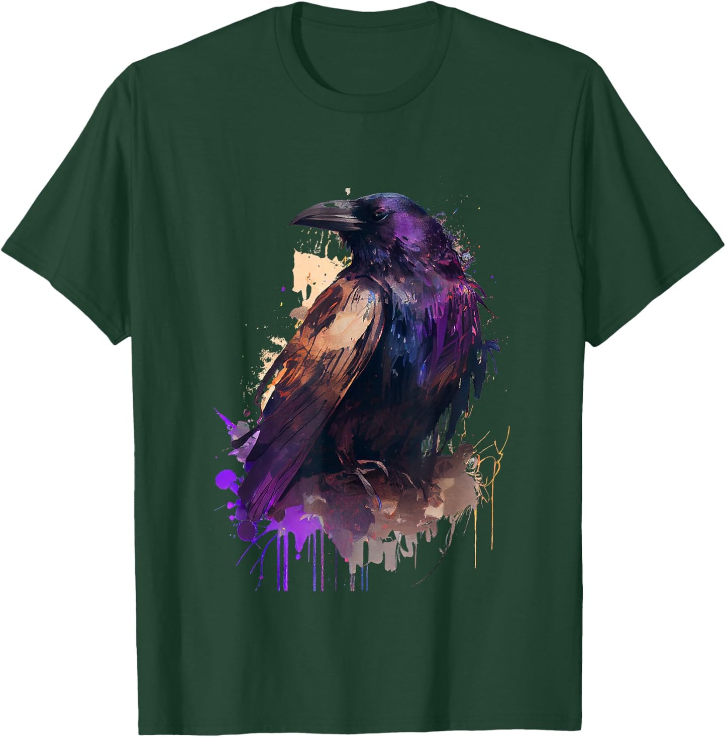 Raven colorful design T-Shirt - T-Shirt | Forest