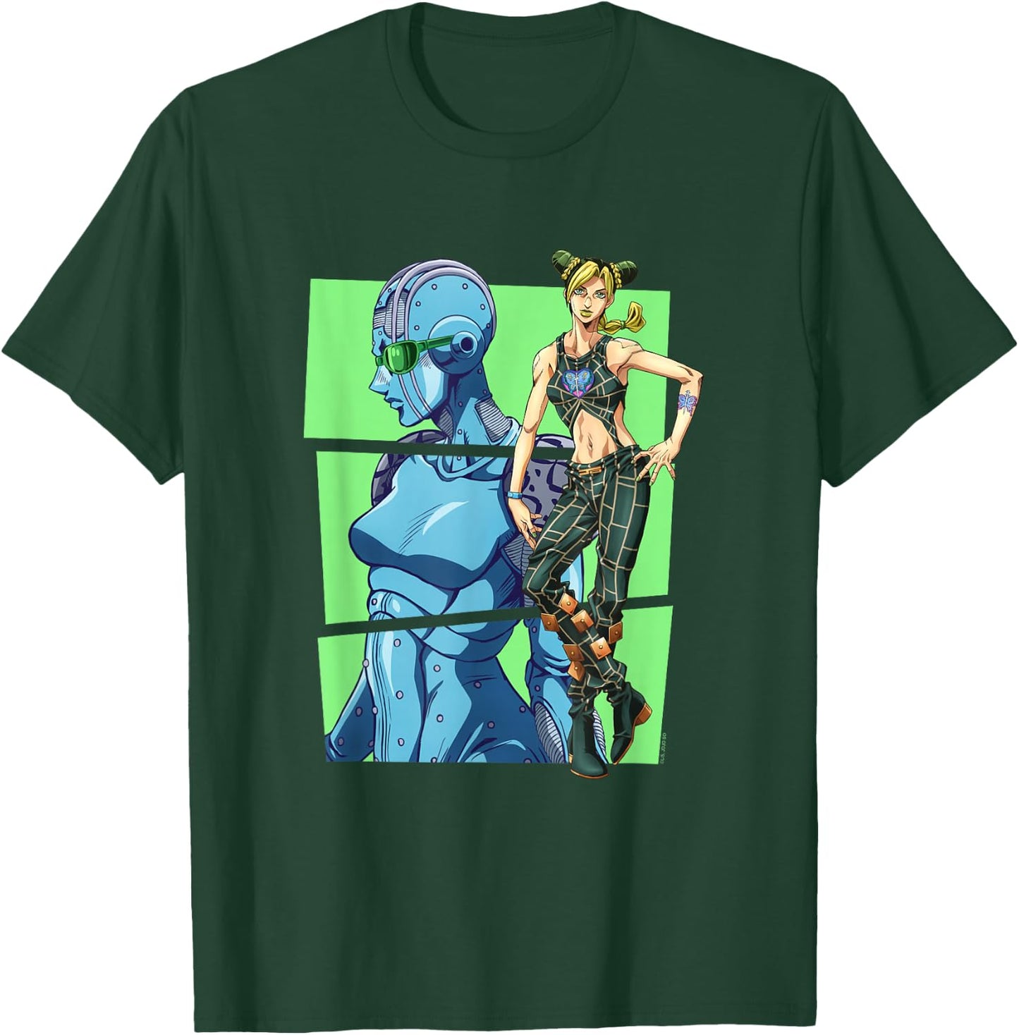JoJo's Bizarre Adventure Part 6 Jolyne & Stone Ocean Blocks T-Shirt - T-Shirt | Forest