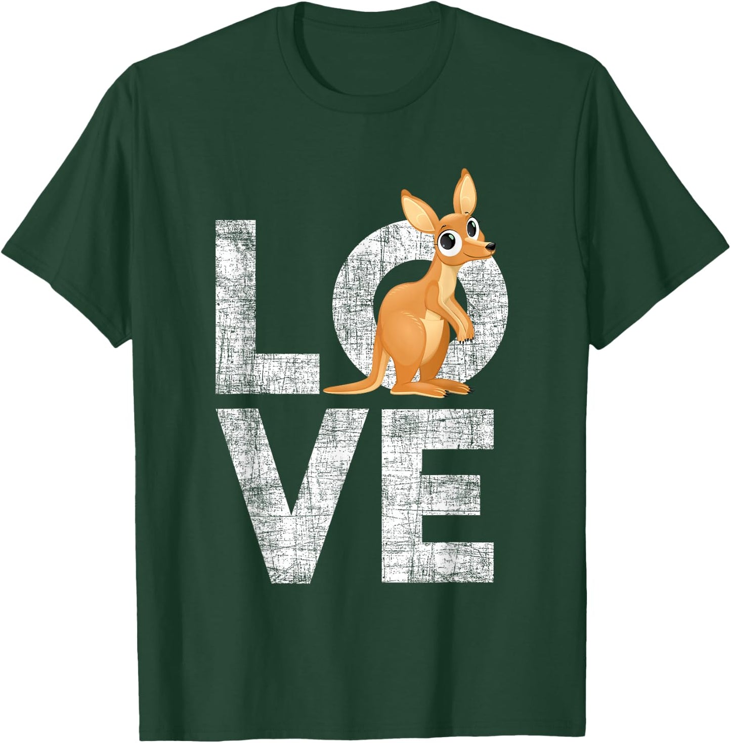 Love Kangaroo Australia Zookeeper Safari Animal Lover T-Shirt - T-Shirt | Forest