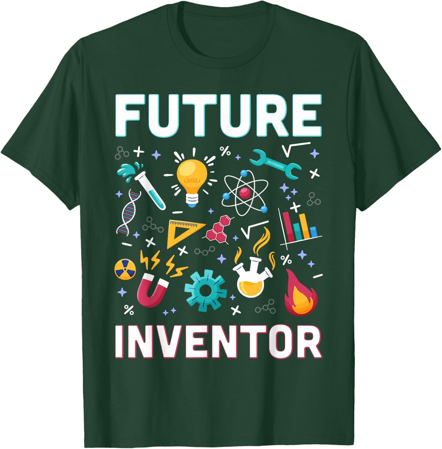 Future Inventor Exploration Invention Smart Creator Kids T-Shirt - T-Shirt | Forest
