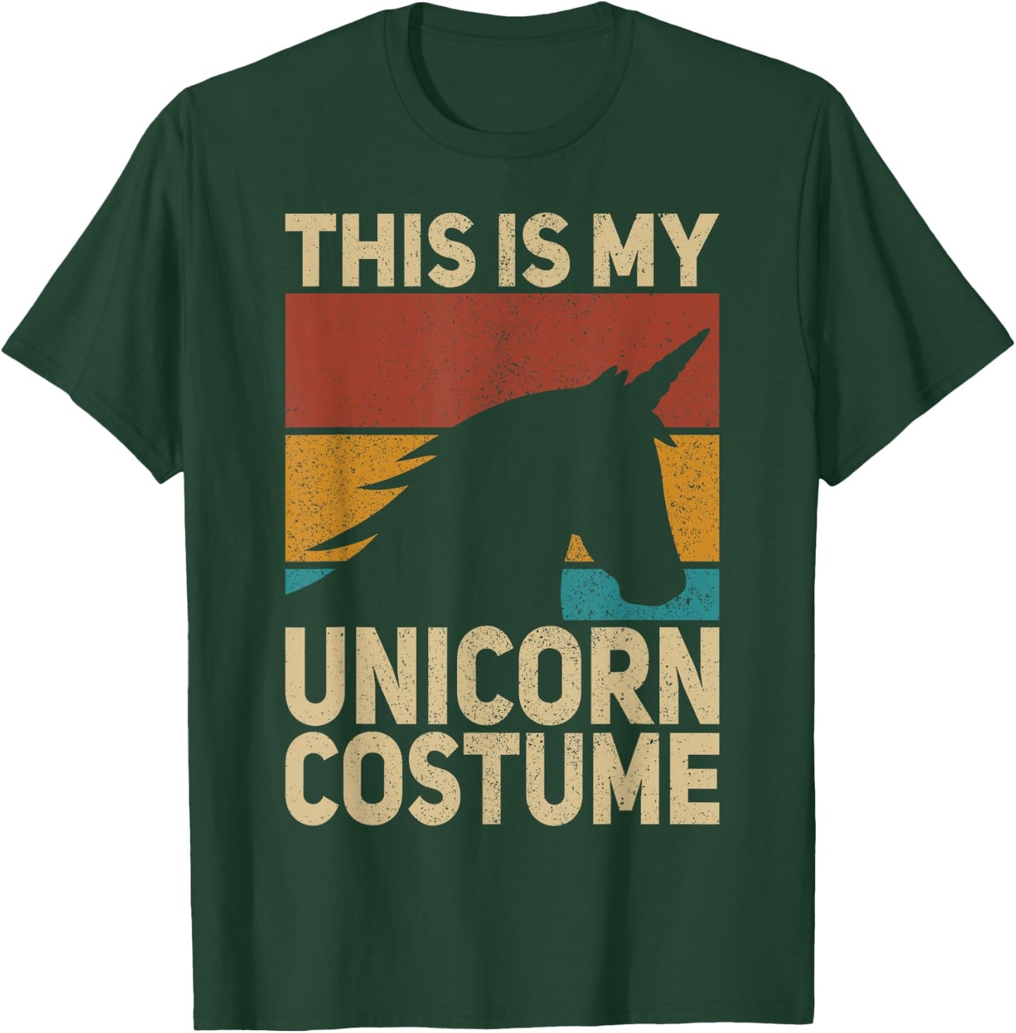 Unicorn Costume Retro Unicorn Outfit Men Women Kids Unicorn T-Shirt - T-Shirt | Forest