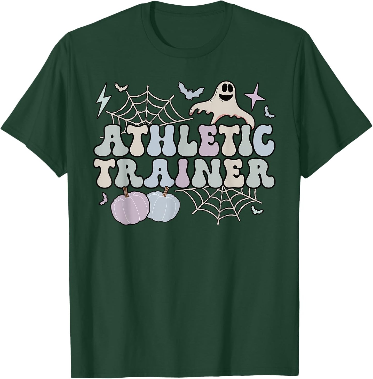 Spooky Athletic Trainer Halloween Athletic Coach T-Shirt - T-Shirt | Forest