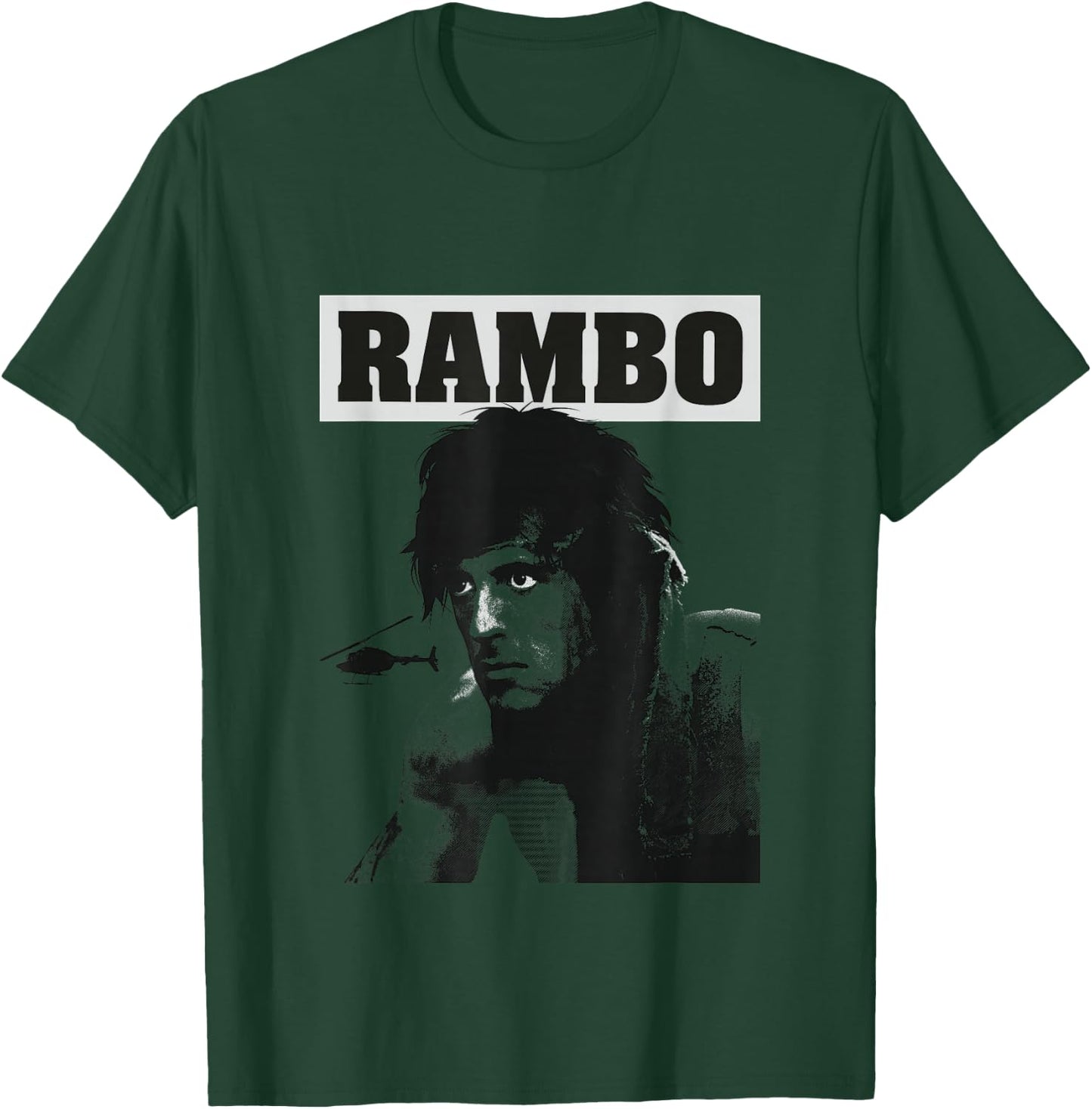 Rambo First Blood Helicopter Poster T-Shirt - T-Shirt | Forest