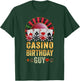 Casino Birthday Guy Poker Cards Chips Vegas Gambler B'day T-Shirt - T-Shirt | Forest