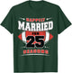 Happily Married for 25 Seasons 25th Wedding Anniversary T-Shirt - T-Shirt | Forest