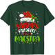 Santa Favorite Maestra Spanish Teacher Funny Christmas T-Shirt - T-Shirt | Forest