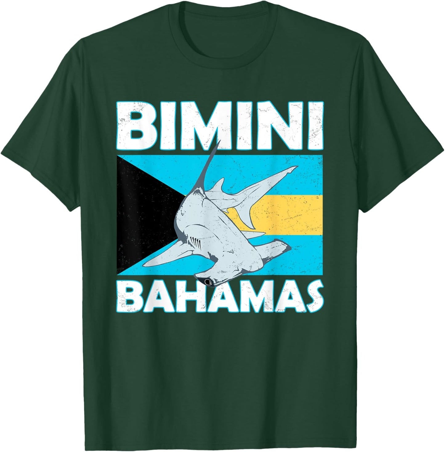 Hammerhead Shark Bimini Bahamas T-Shirt - T-Shirt | Forest