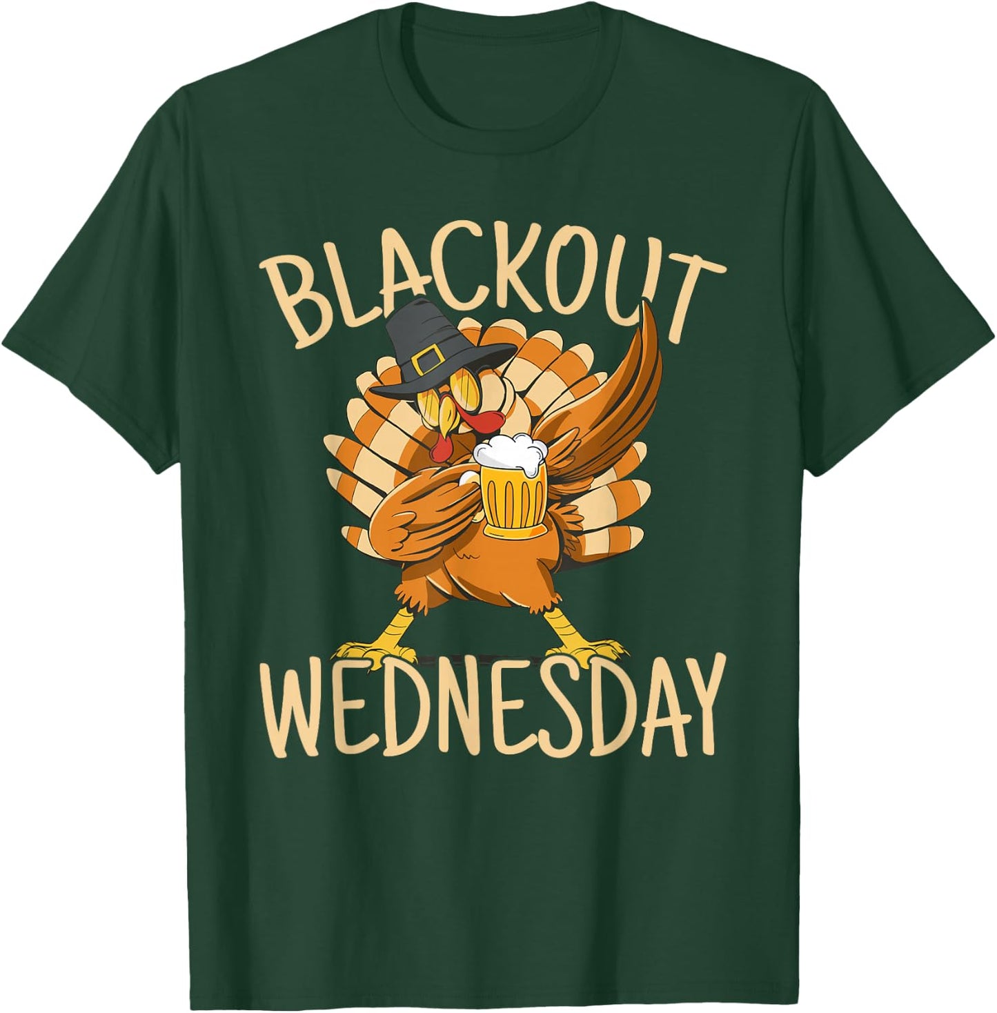 Blackout Wednesday Thanksgiving Party Turkey T-Shirt - T-Shirt | Forest